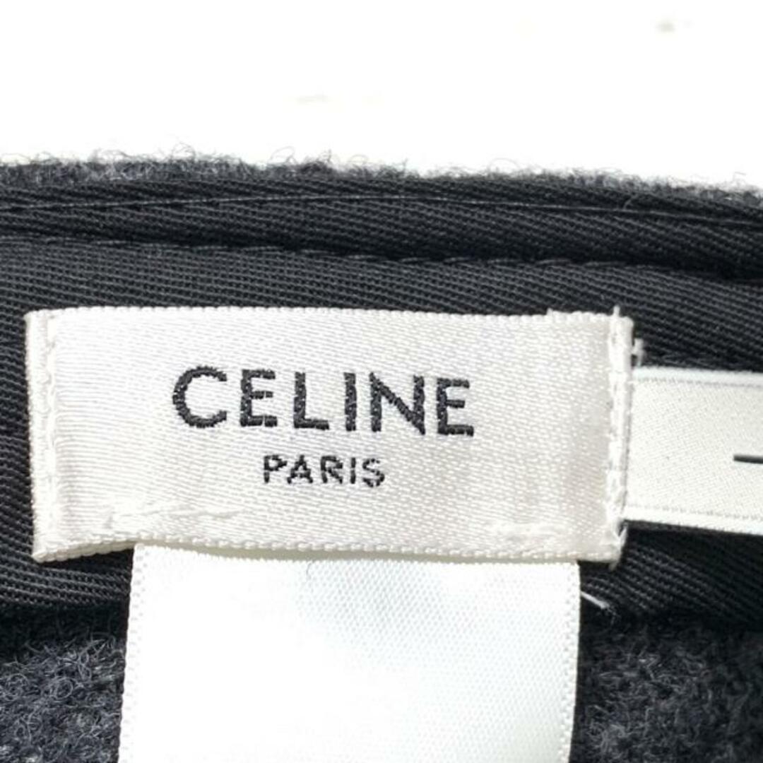 celine(セリーヌ)のCELINE(セリーヌ) キャップ L - ダークグレー×黒×アイボリー ウール×ナイロン レディースの帽子(キャップ)の商品写真