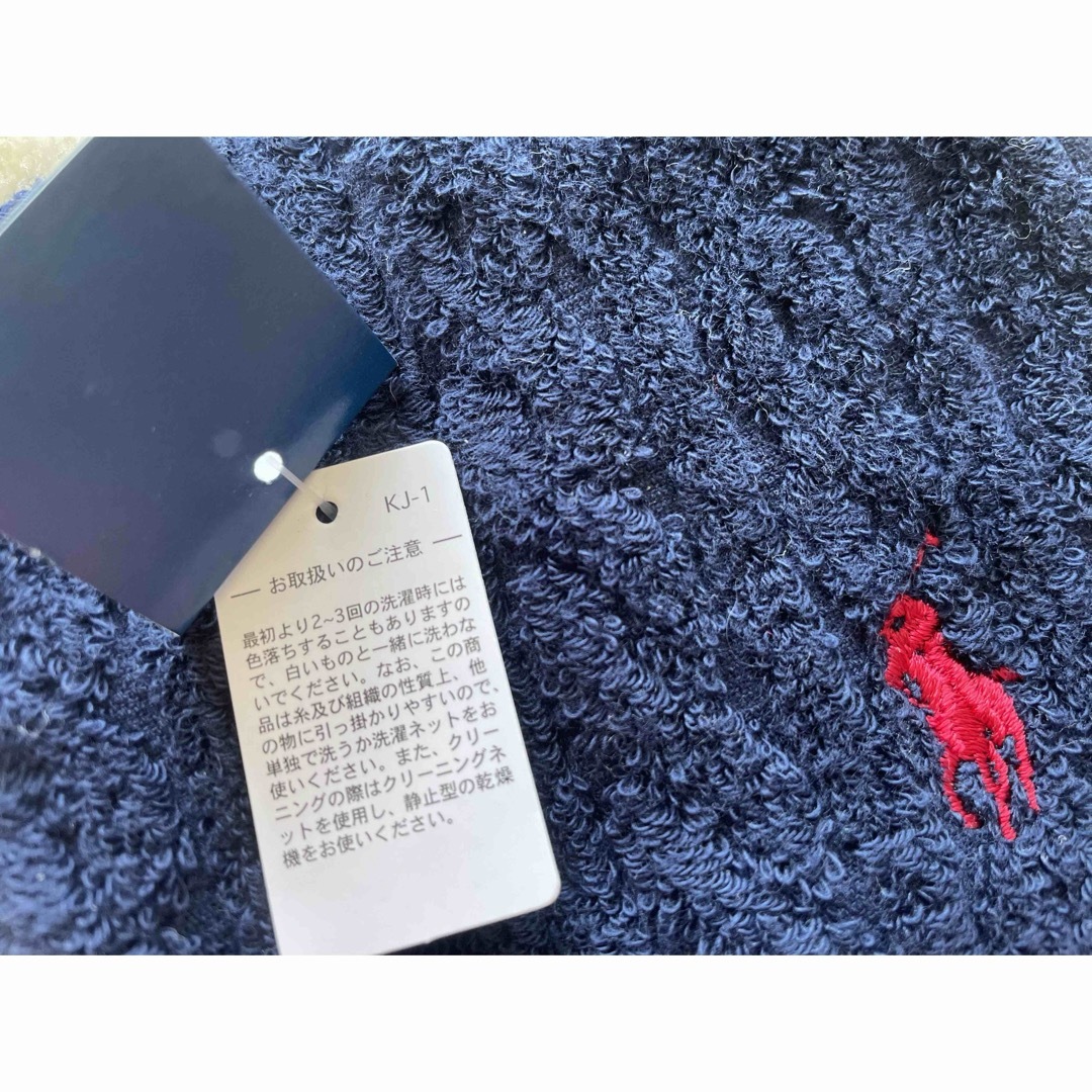 POLO RALPH LAUREN(ポロラルフローレン)のラルフローレン 新品ハンドタオル ネイビー レディースのファッション小物(ハンカチ)の商品写真