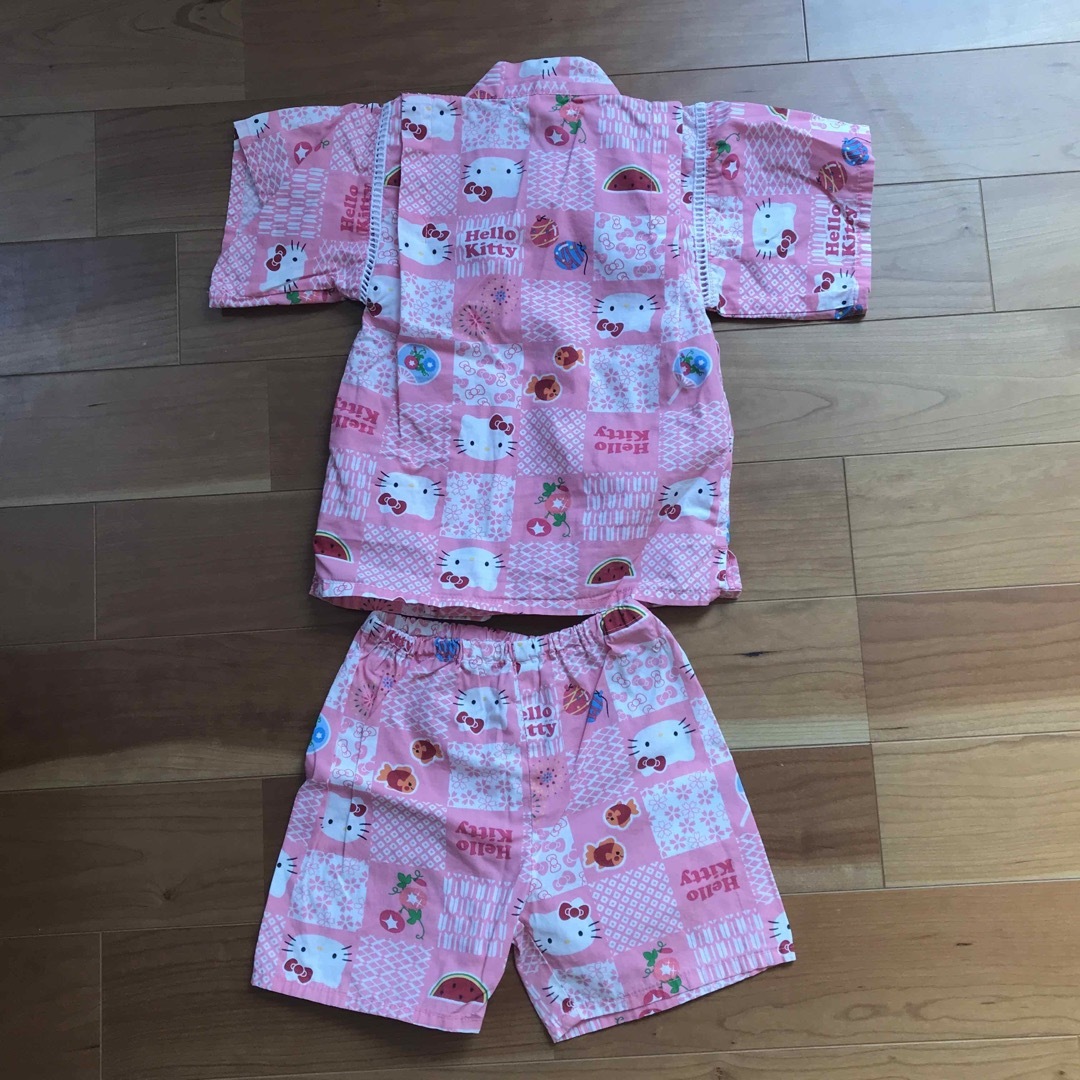 ハローキティ(ハローキティ)のハローキティ　甚平 キッズ/ベビー/マタニティのキッズ服女の子用(90cm~)(甚平/浴衣)の商品写真