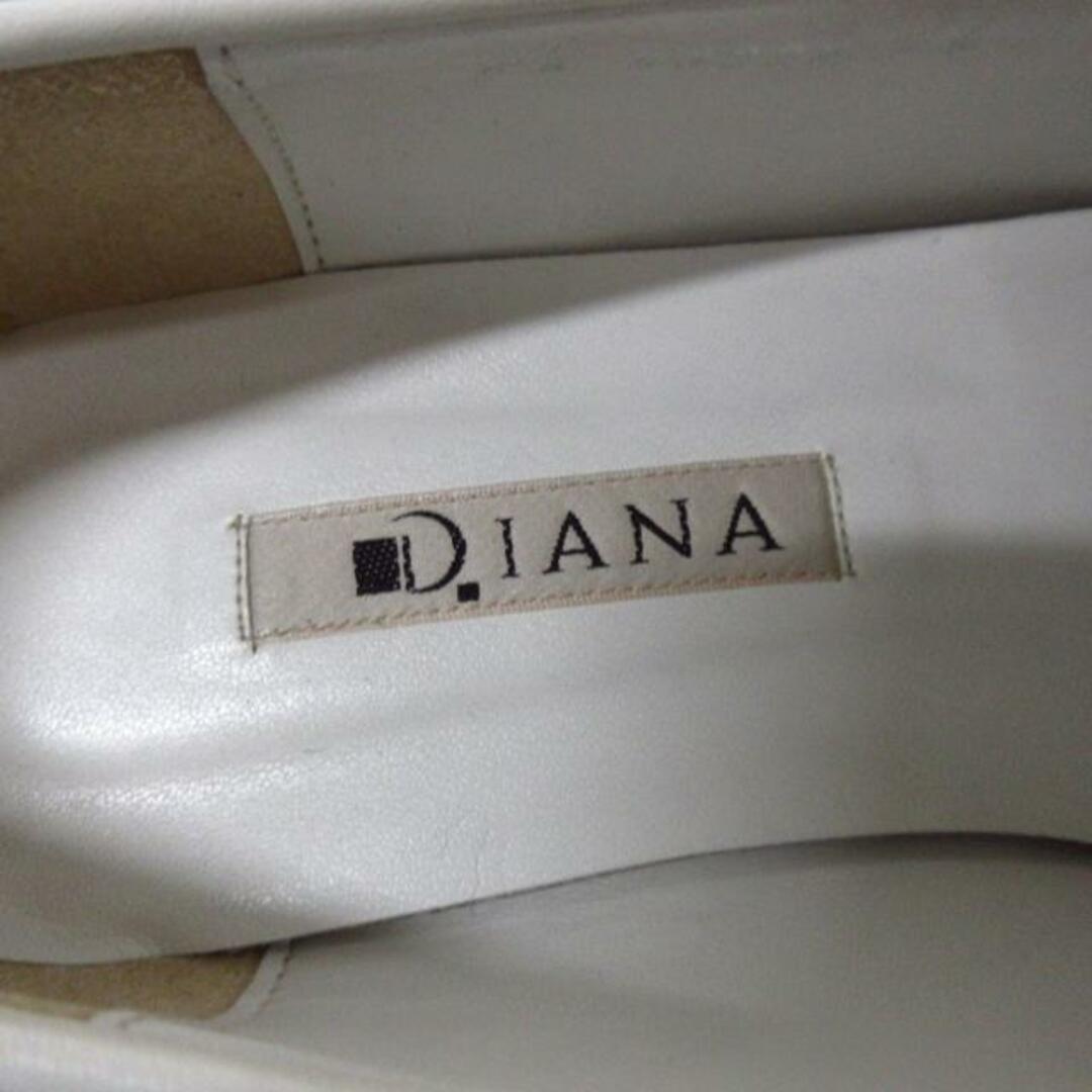DIANA(ダイアナ)のDIANA(ダイアナ) シューズ 24 レディース - 白×ブラウン×黒 プラットフォーム レザー×ファー レディースの靴/シューズ(その他)の商品写真