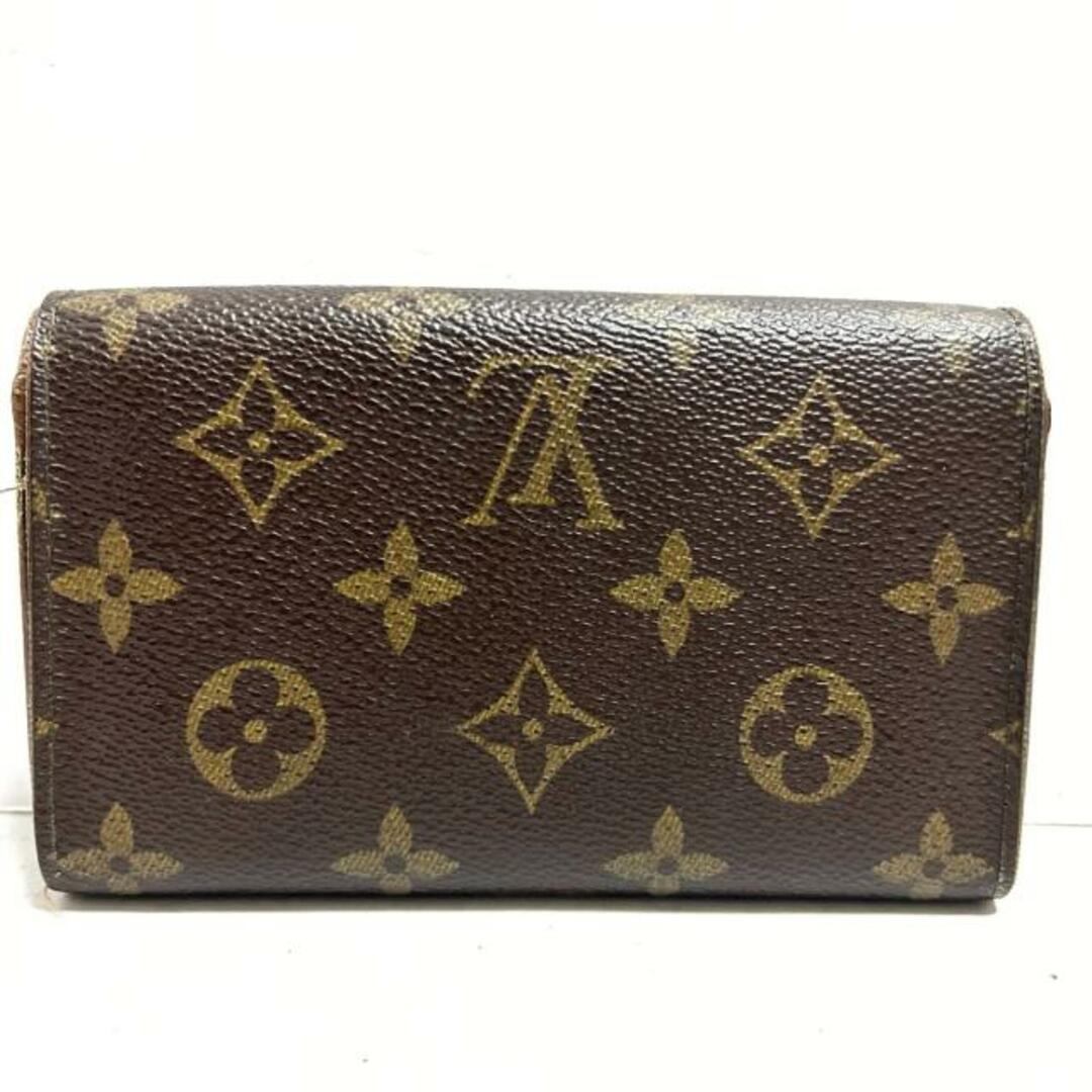 LOUIS VUITTON(ルイヴィトン)のLOUIS VUITTON(ルイヴィトン) 2つ折り財布 モノグラム ポルトモネビエトレゾール M61730 - ■外側素材　⇒　モノグラム・キャンバス ■内側素材　⇒　クロスグレインレザー レディースのファッション小物(財布)の商品写真