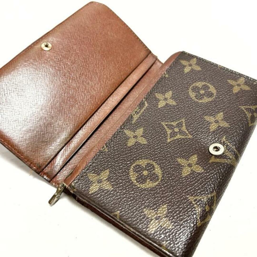 LOUIS VUITTON(ルイヴィトン)のLOUIS VUITTON(ルイヴィトン) 2つ折り財布 モノグラム ポルトモネビエトレゾール M61730 - ■外側素材　⇒　モノグラム・キャンバス ■内側素材　⇒　クロスグレインレザー レディースのファッション小物(財布)の商品写真