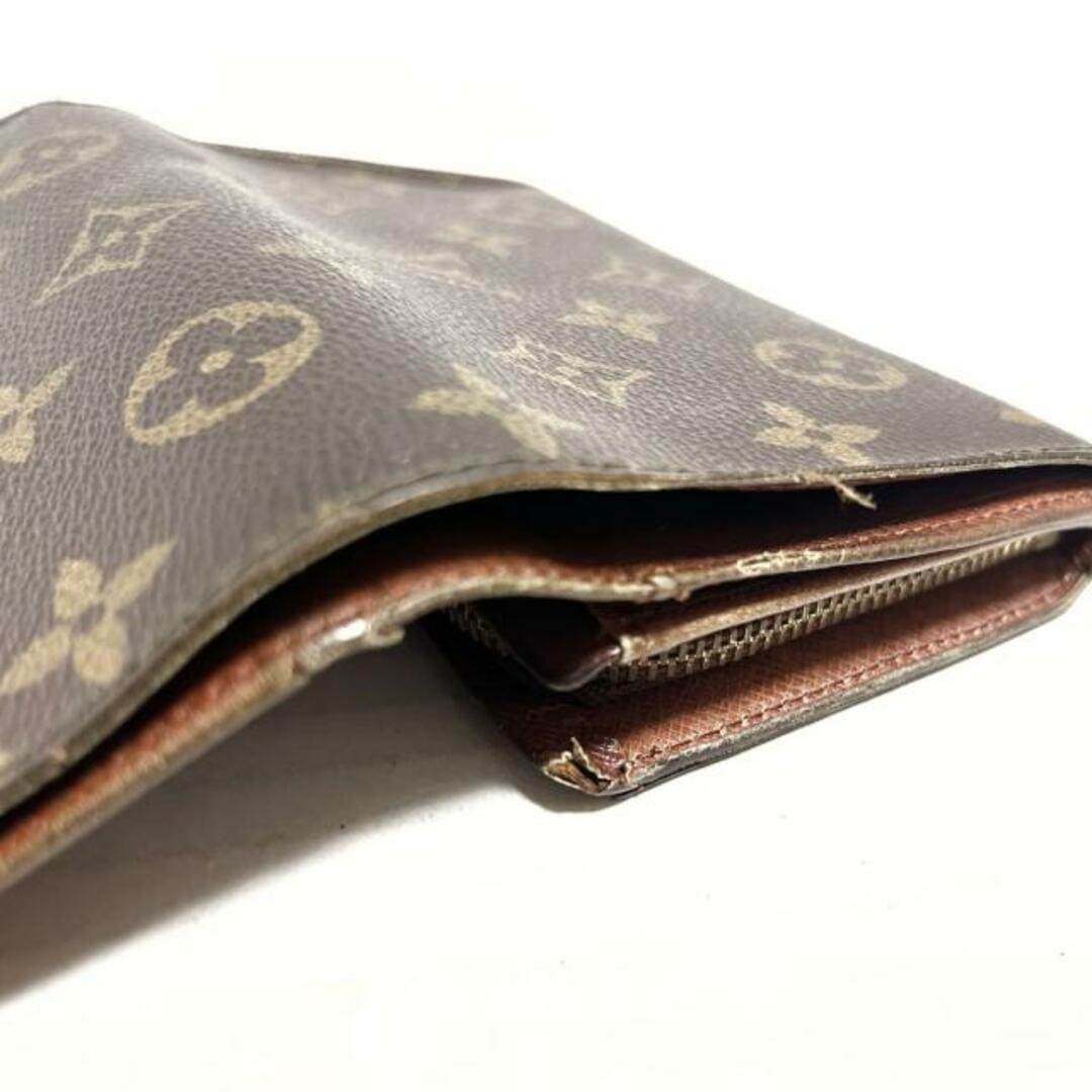 LOUIS VUITTON(ルイヴィトン)のLOUIS VUITTON(ルイヴィトン) 2つ折り財布 モノグラム ポルトモネビエトレゾール M61730 - ■外側素材　⇒　モノグラム・キャンバス ■内側素材　⇒　クロスグレインレザー レディースのファッション小物(財布)の商品写真