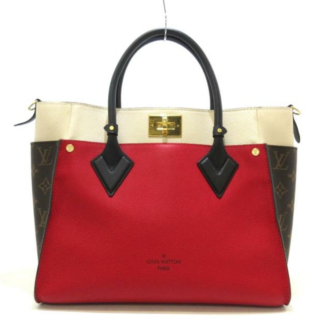 LOUIS VUITTON(ルイヴィトン)のLOUIS VUITTON(ルイヴィトン) トートバッグ モノグラム オンマイサイド M53824 ルージュピラット カーフレザー×モノグラム・キャンバス レディースのバッグ(トートバッグ)の商品写真