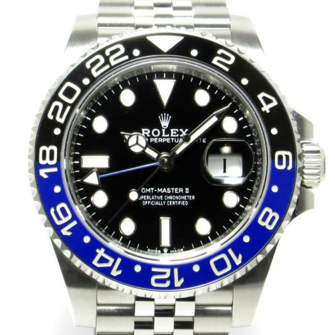 ROLEX(ロレックス)のROLEX(ロレックス) 腕時計新品同様  GMTマスター2 126710BLNR メンズ SS/19コマ（フルコマ）/ランダムルーレット/バットマン/ジュビリーブレス/2024.02 黒 メンズの時計(その他)の商品写真