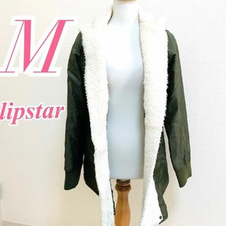 リップスター(LIPSTAR)のリップスター　ブルゾン　M　ホワイト　カーキ　アウター　ボア　中綿ポリ(ブルゾン)