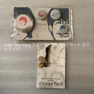 every little thing ①ヨーヨーと缶バッジセット ②ストラップ (ミュージシャン)