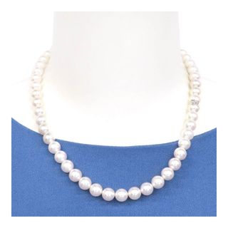 ミキモト(MIKIMOTO)のミキモト アコヤ パール ネックレス WK-804 K18 (K18WG) レディース MIKIMOTO [美品] 【中古】 【ジュエリー】(ネックレス)