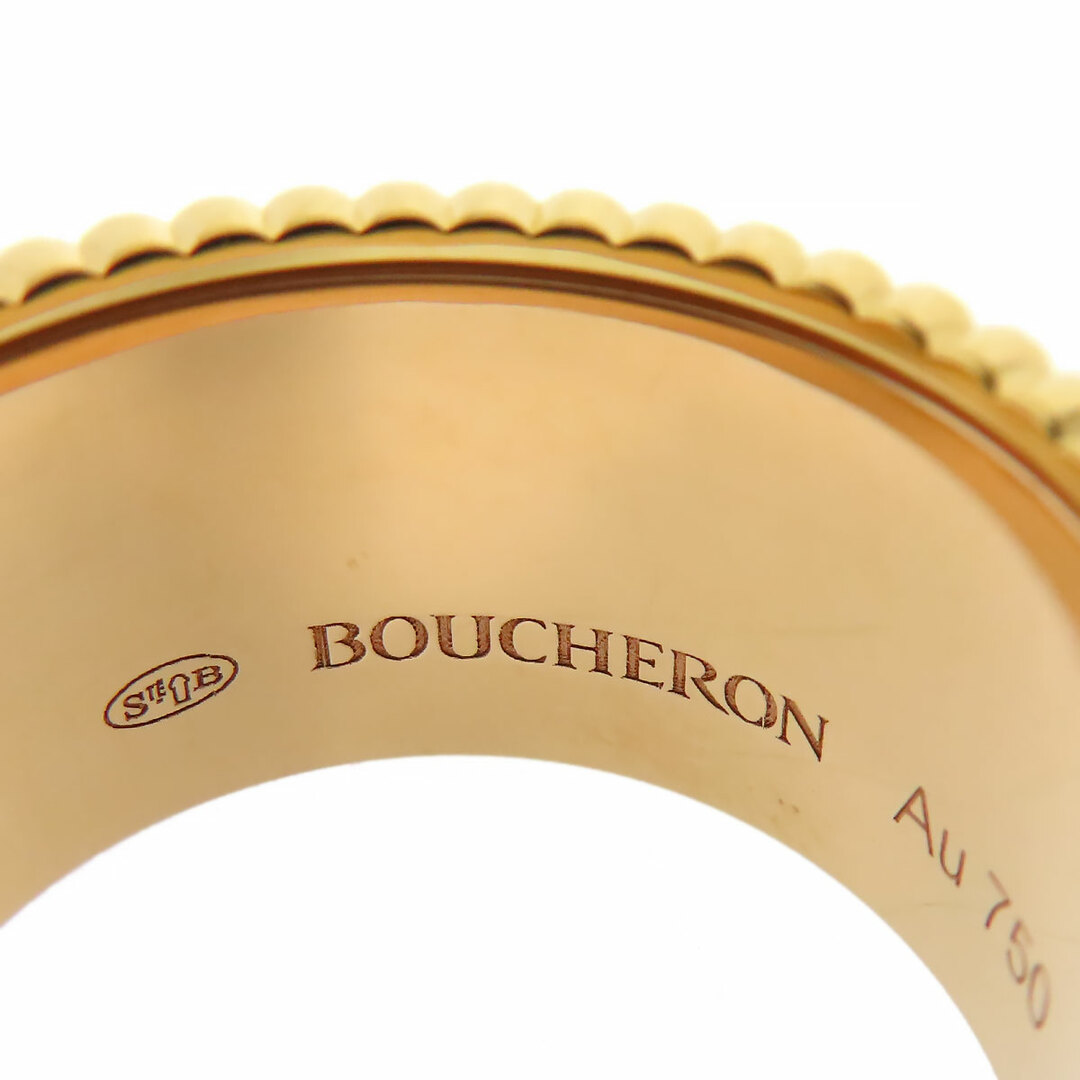 BOUCHERON(ブシュロン)のブシュロン キャトル クラシック ダイヤモンドリング ラージ #56 JRG0062356 Au750 (K18YG K18WG K18PG) ブラウンPVD レディース Boucheron 【中古】 【ジュエリー】 レディースのアクセサリー(リング(指輪))の商品写真