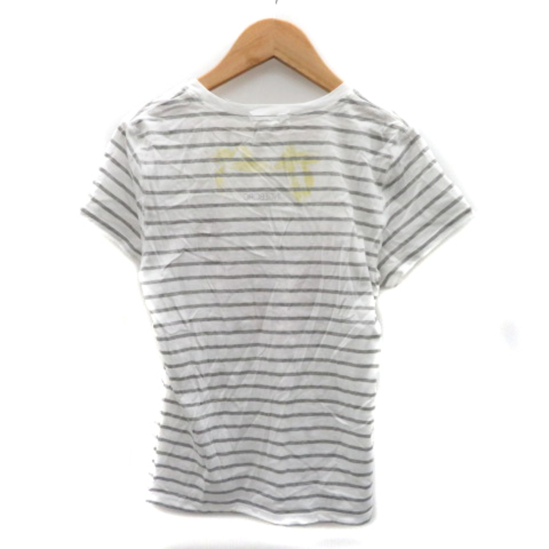 INGEBORG(インゲボルグ)のインゲボルグ Tシャツ カットソー 半袖 Uネック ボーダー柄 花柄 11 レディースのトップス(Tシャツ(半袖/袖なし))の商品写真