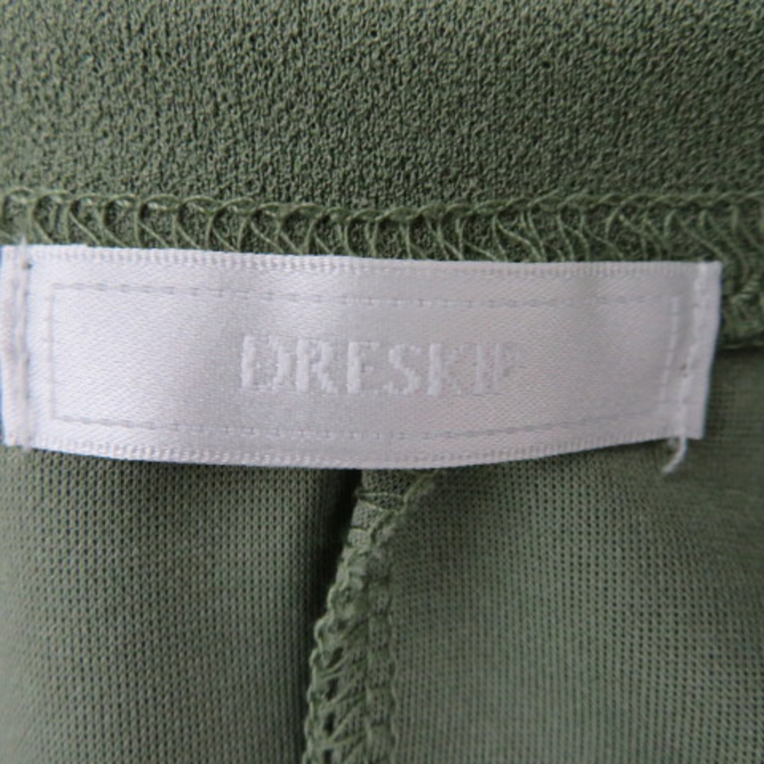 DRESKIP(ドレスキップ)のドレスキップ DRESKIP カットソー 七分袖 ラウンドネック M カーキ レディースのトップス(その他)の商品写真