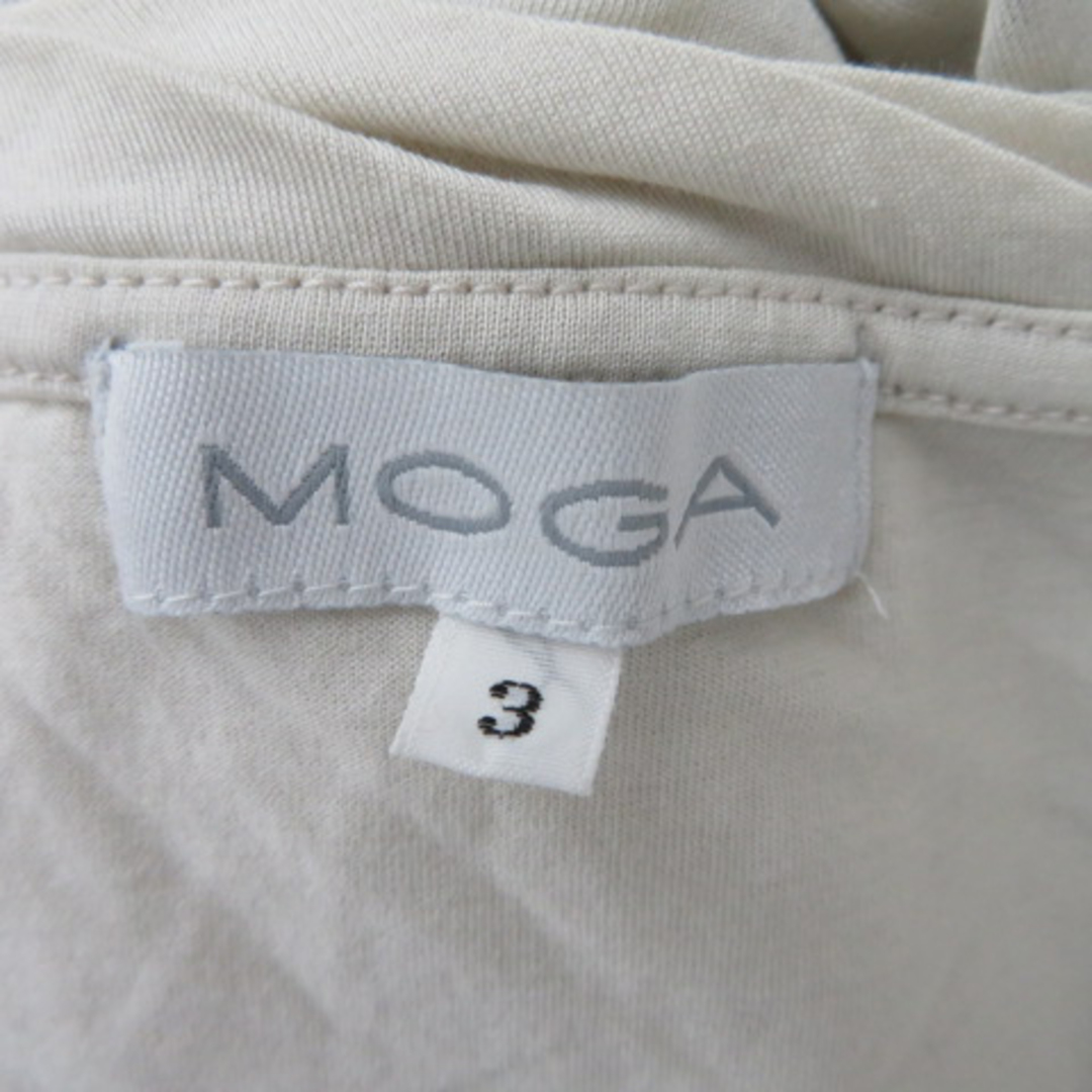 MOGA(モガ)のモガ MOGA Tシャツ カットソー 半袖 プリント 3 ライトベージュ レディースのトップス(Tシャツ(半袖/袖なし))の商品写真