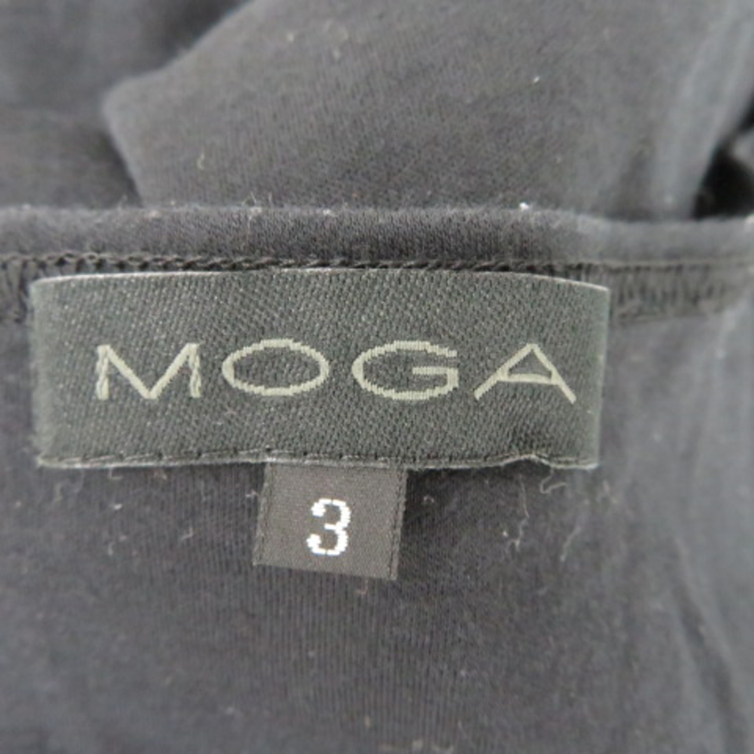 MOGA(モガ)のモガ Tシャツ カットソー 半袖 Uネック プリント 3 マルチカラー 黒 レディースのトップス(Tシャツ(半袖/袖なし))の商品写真