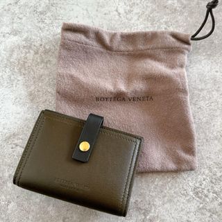 ボッテガヴェネタ(Bottega Veneta)のボッテガヴェネタカード入れグリーン✖️ブラック検プラダ、セリーヌ(名刺入れ/定期入れ)