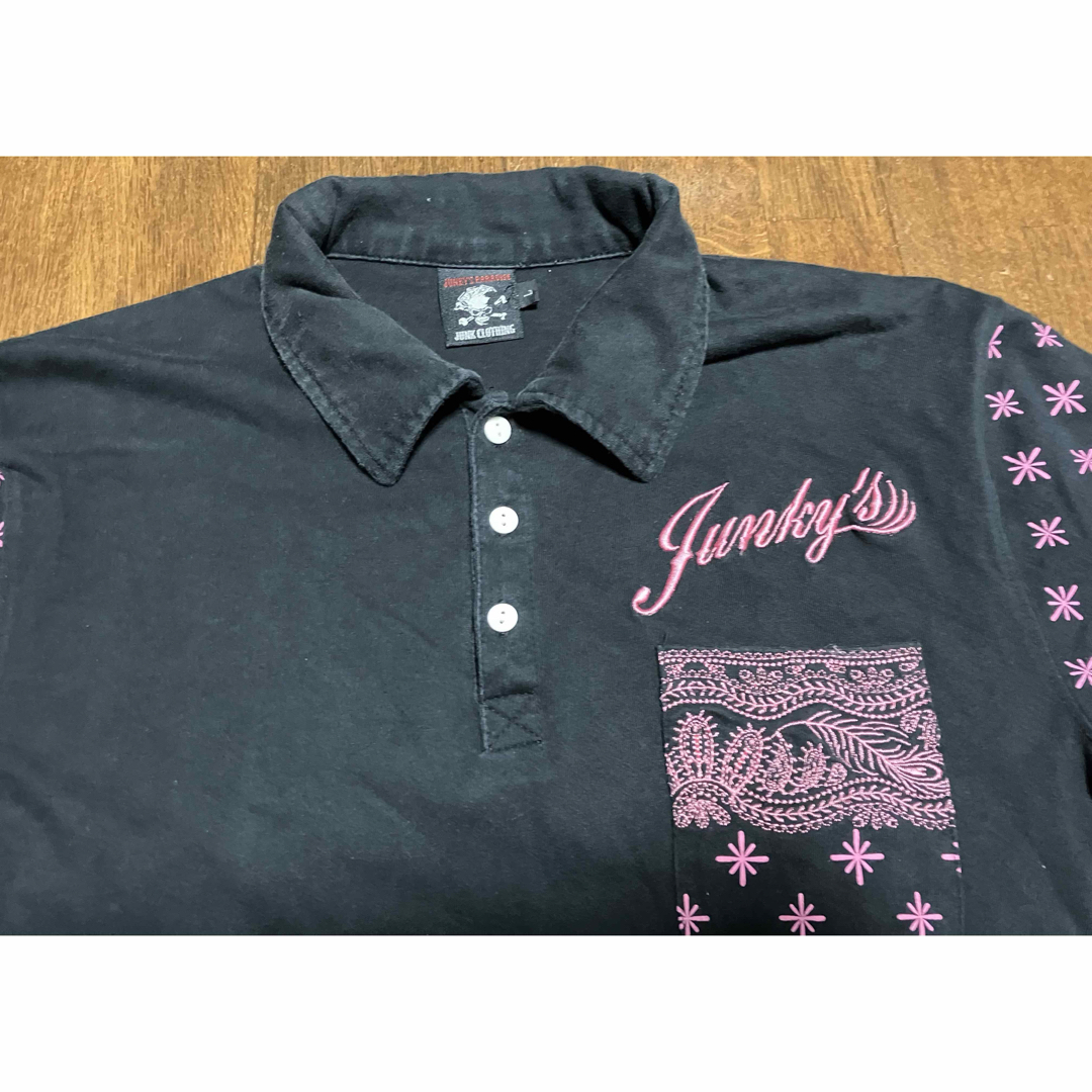 JUNKY'S PARADISE   ジャンキーズパラダイススター刺繍ポロシャツ メンズのトップス(ポロシャツ)の商品写真