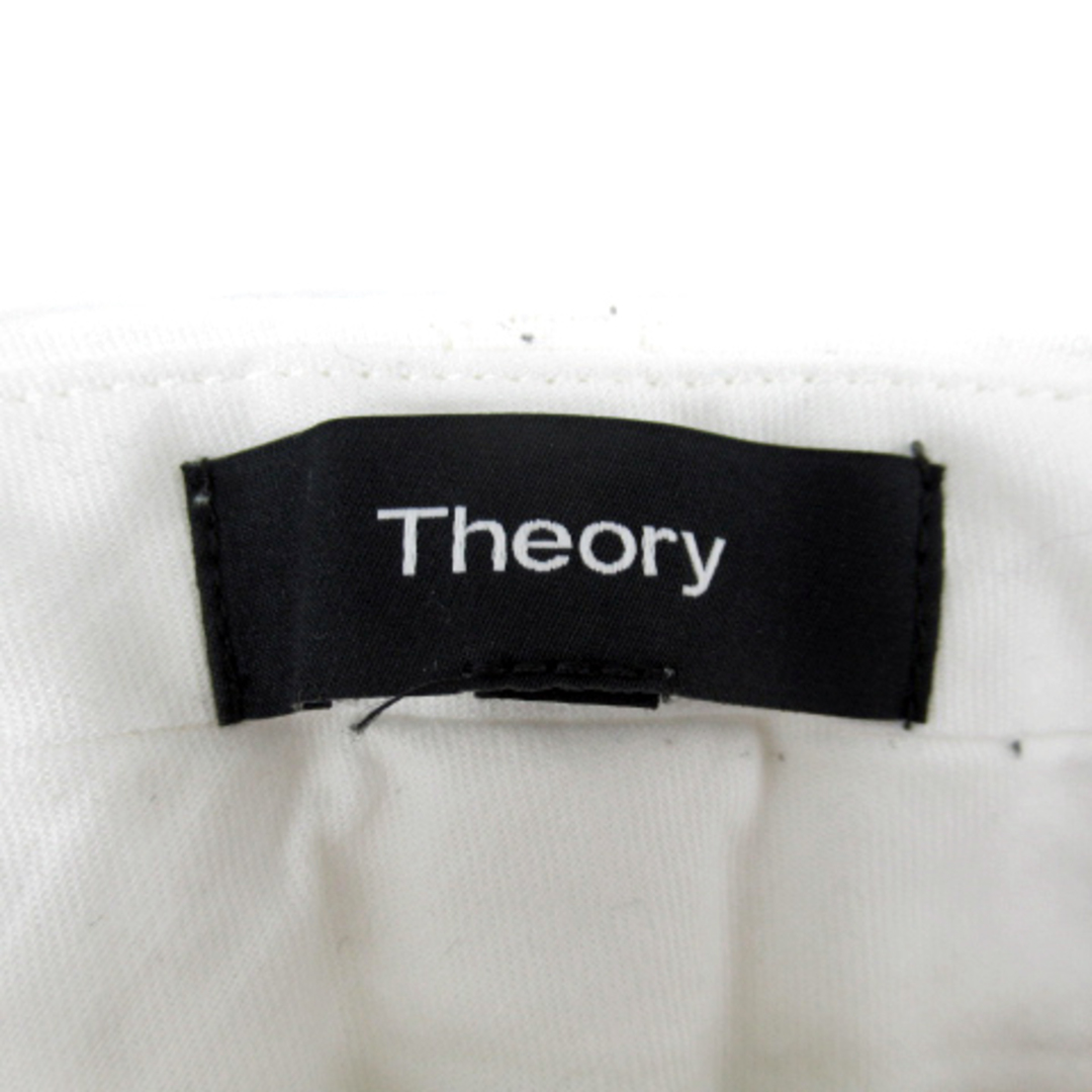 theory(セオリー)のセオリー theory テーパードパンツ アンクル丈 無地 00 白 ホワイト レディースのパンツ(その他)の商品写真