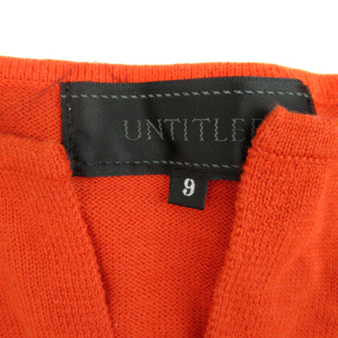 UNTITLED(アンタイトル)のアンタイトル UNTITLED ニット カットソー スリットネック 9 オレンジ レディースのトップス(ニット/セーター)の商品写真