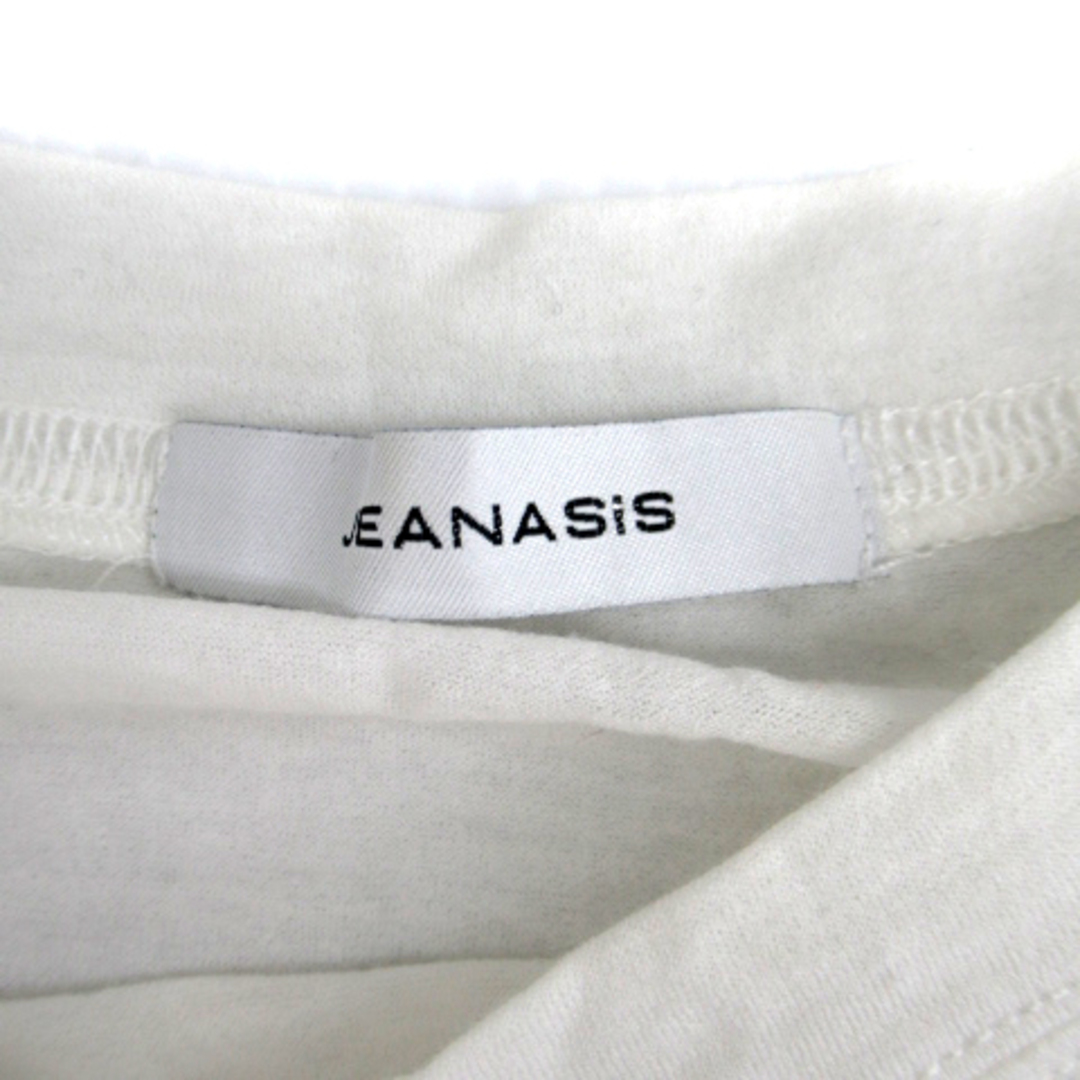 JEANASIS(ジーナシス)のジーナシス Tシャツ カットソー 長袖 ラウンドネック 薄手 F 白 ホワイト レディースのトップス(Tシャツ(長袖/七分))の商品写真