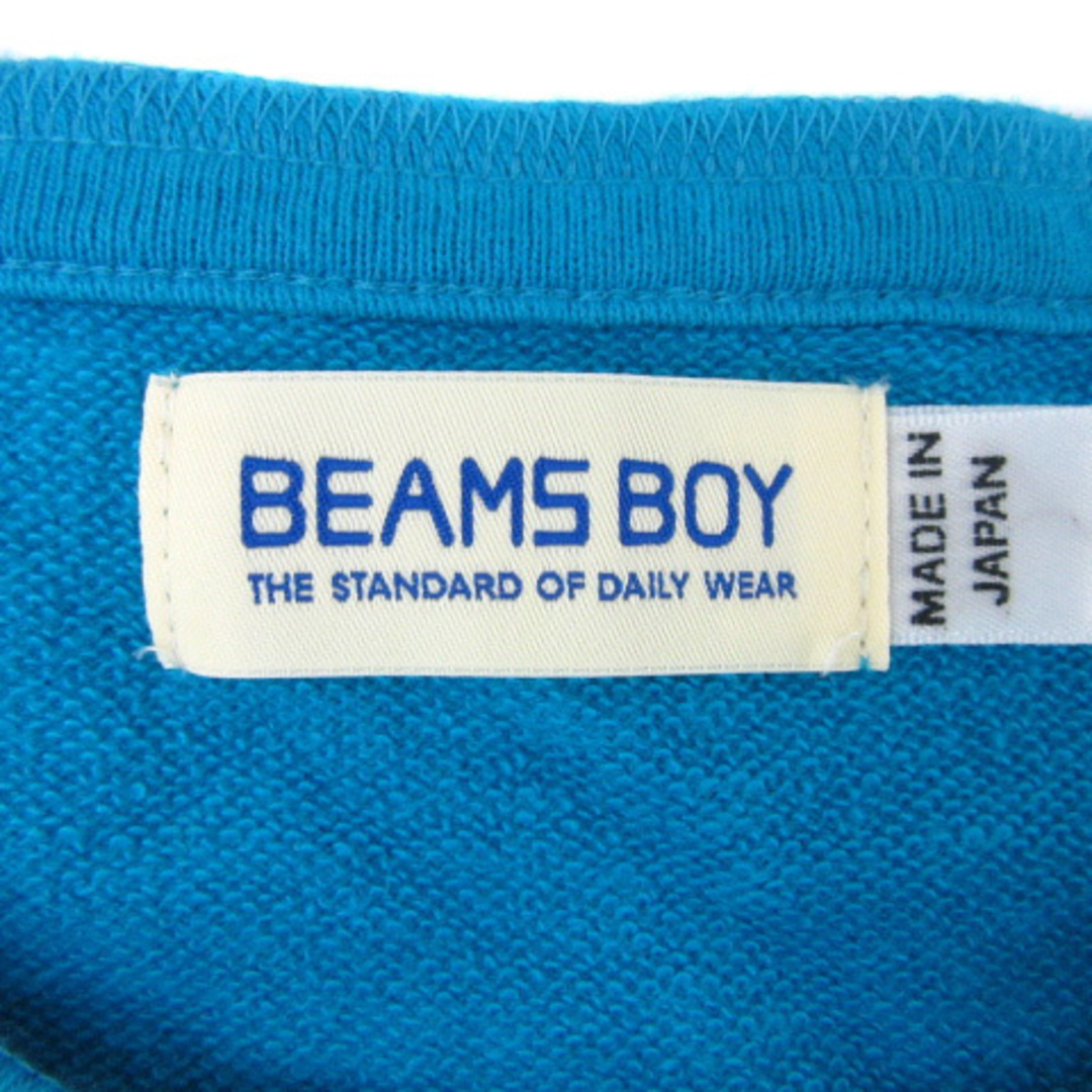 BEAMS BOY(ビームスボーイ)のビームスボーイ カーディガン ミドル丈 ラウンドネック 無地 2 青 ブルー レディースのトップス(カーディガン)の商品写真