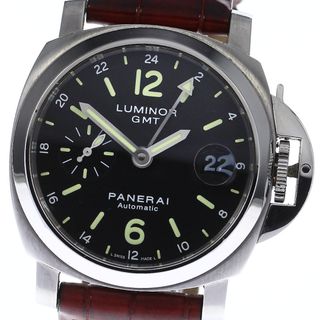 パネライ(PANERAI)のパネライ PANERAI PAM00244 ルミノール GMT デイト 自動巻き メンズ _807664(腕時計(アナログ))