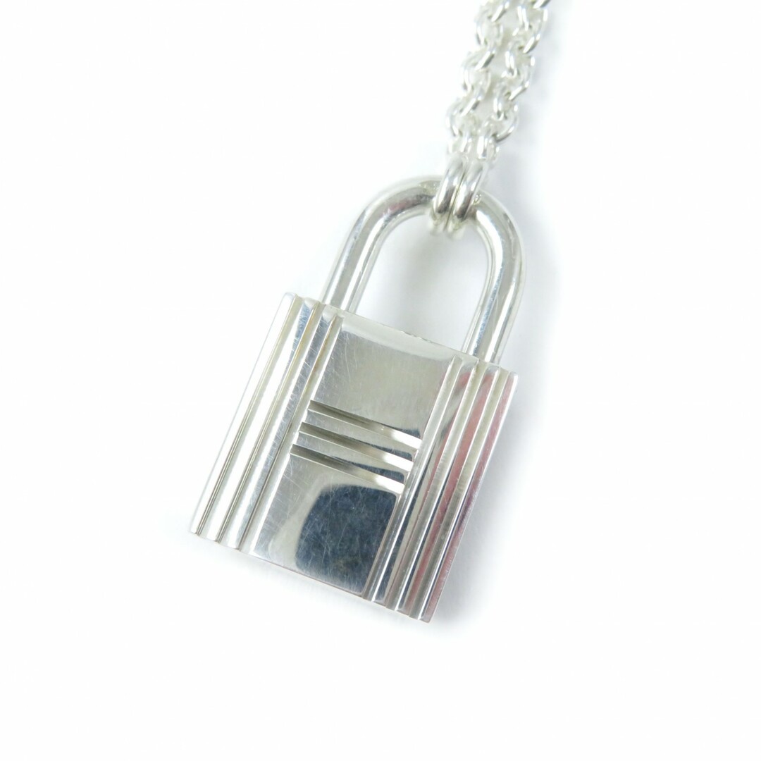 HERMES - 極美品★HERMES エルメス AG925 カデナ チャーム チェーン ネックレス/ペンダント/アクセサリー シルバー 重量23.5g レディース