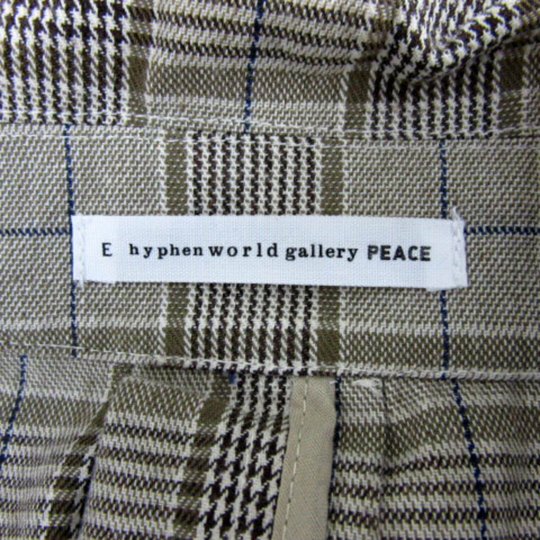 E hyphen world gallery(イーハイフンワールドギャラリー)のイーハイフンワールドギャラリー PEACE スプリングコート チェック柄 F レディースのジャケット/アウター(スプリングコート)の商品写真