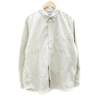 ザラ(ZARA)のザラ ZARA カジュアルシャツ 長袖 ボタンダウン XL ベージュ ■MO(シャツ)