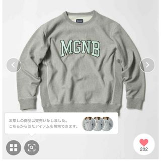 マジックナンバー(MAGIC NUMBER)の【MAGIC NUMBER】MGNB COLLEGE CREW SWEAT(トレーナー/スウェット)