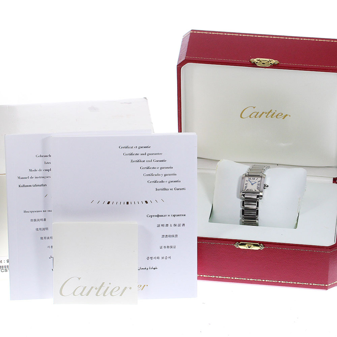 Cartier(カルティエ)のカルティエ CARTIER W51008Q3 タンクフランセーズ SM クォーツ レディース 箱・保証書付き_806267 レディースのファッション小物(腕時計)の商品写真