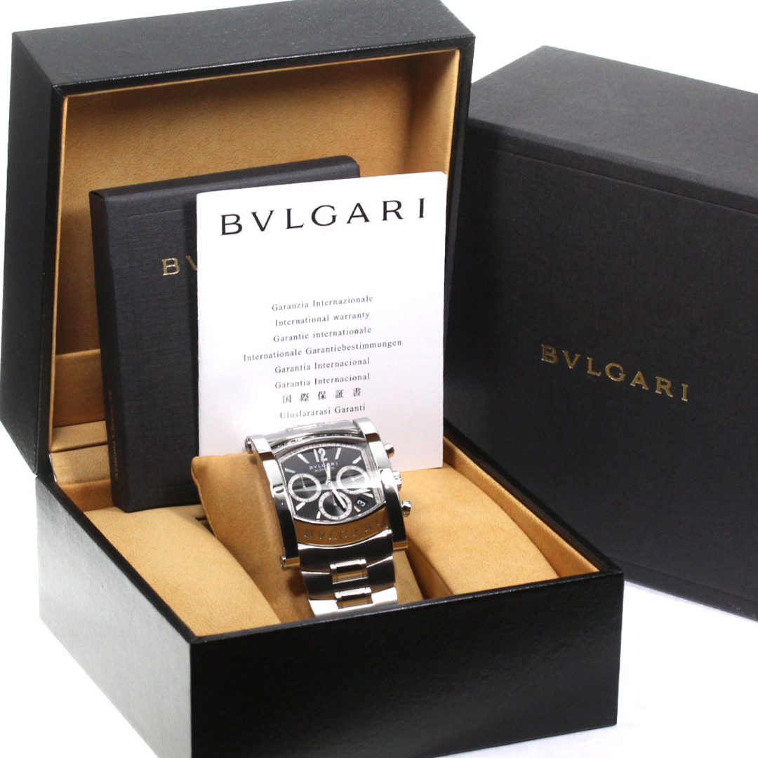 BVLGARI(ブルガリ)のブルガリ BVLGARI AA48SCH アショーマ クロノグラフ デイト 自動巻き メンズ 箱・保証書付き_807594 メンズの時計(腕時計(アナログ))の商品写真