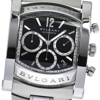 ブルガリ(BVLGARI)のブルガリ BVLGARI AA48SCH アショーマ クロノグラフ デイト 自動巻き メンズ 箱・保証書付き_807594(腕時計(アナログ))