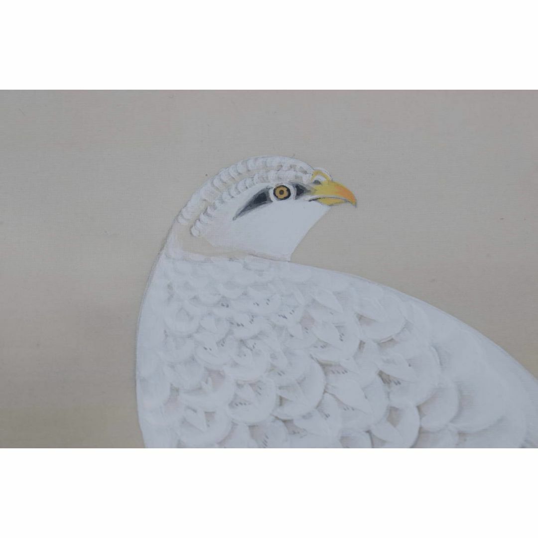 真作】高田美一/花鳥図/紅葉雷鳥図/日本画/掛軸☆宝船☆Y-842の 真作】高田美一/花鳥図/紅葉雷鳥図/日本画/掛軸☆宝船☆Y-842の