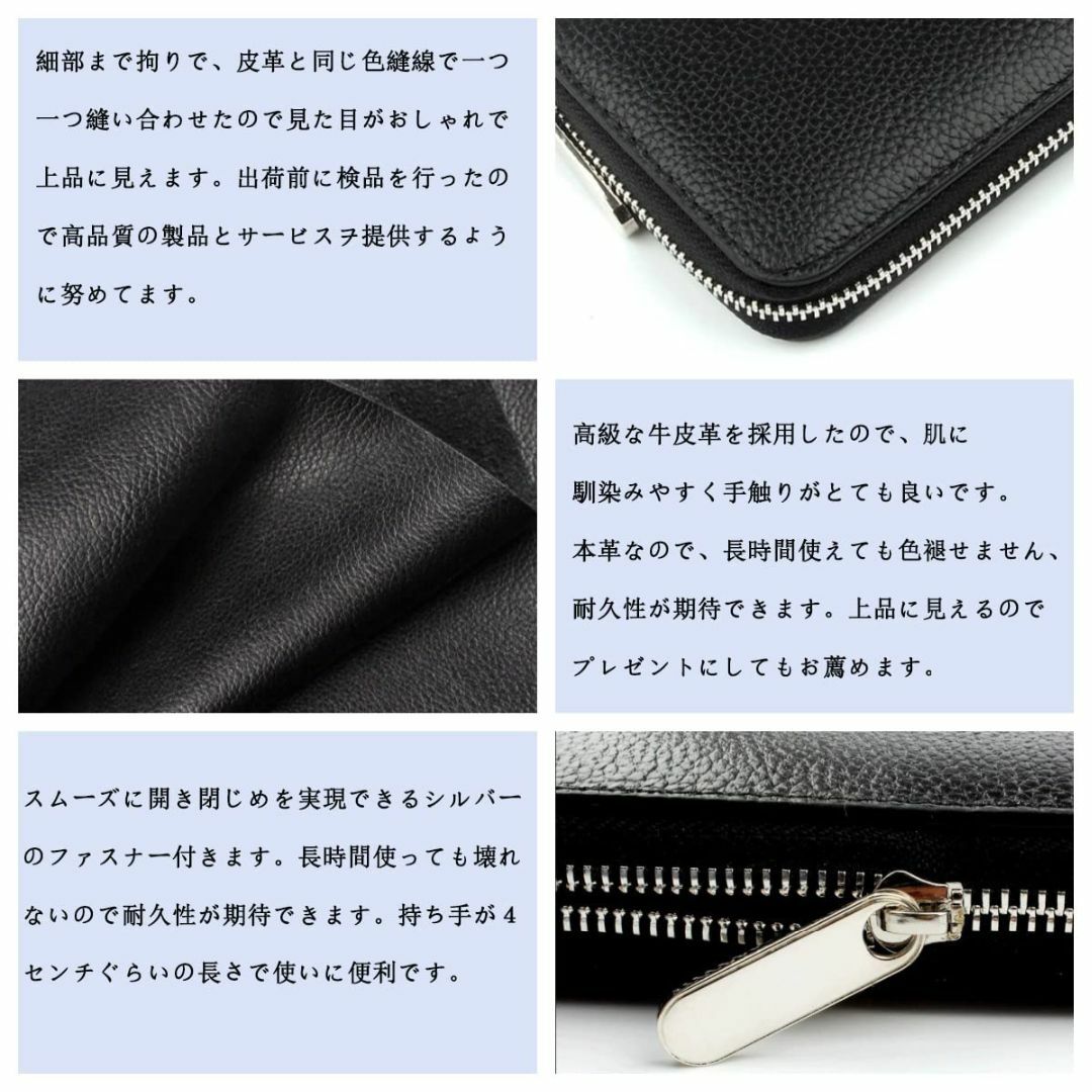 色:ブラックCFHUYOEW 財布 レデイース 長財布 縦型 本革 大容量  レディースのバッグ(その他)の商品写真