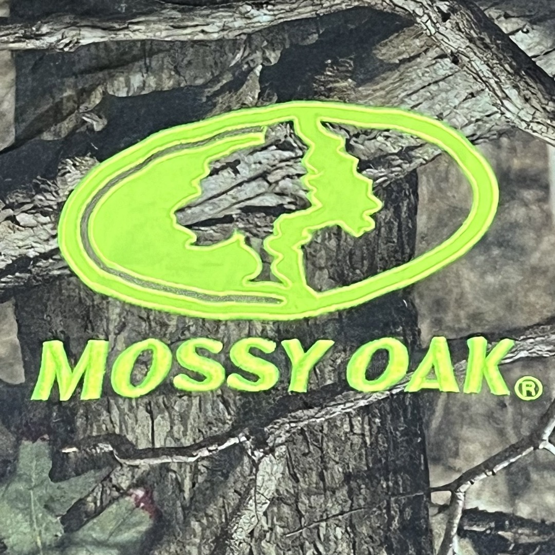 VINTAGE(ヴィンテージ)のMOSSY OAK メンズパーカー リアルツリー  S-Mサイズ デカロゴ 古着 メンズのトップス(パーカー)の商品写真