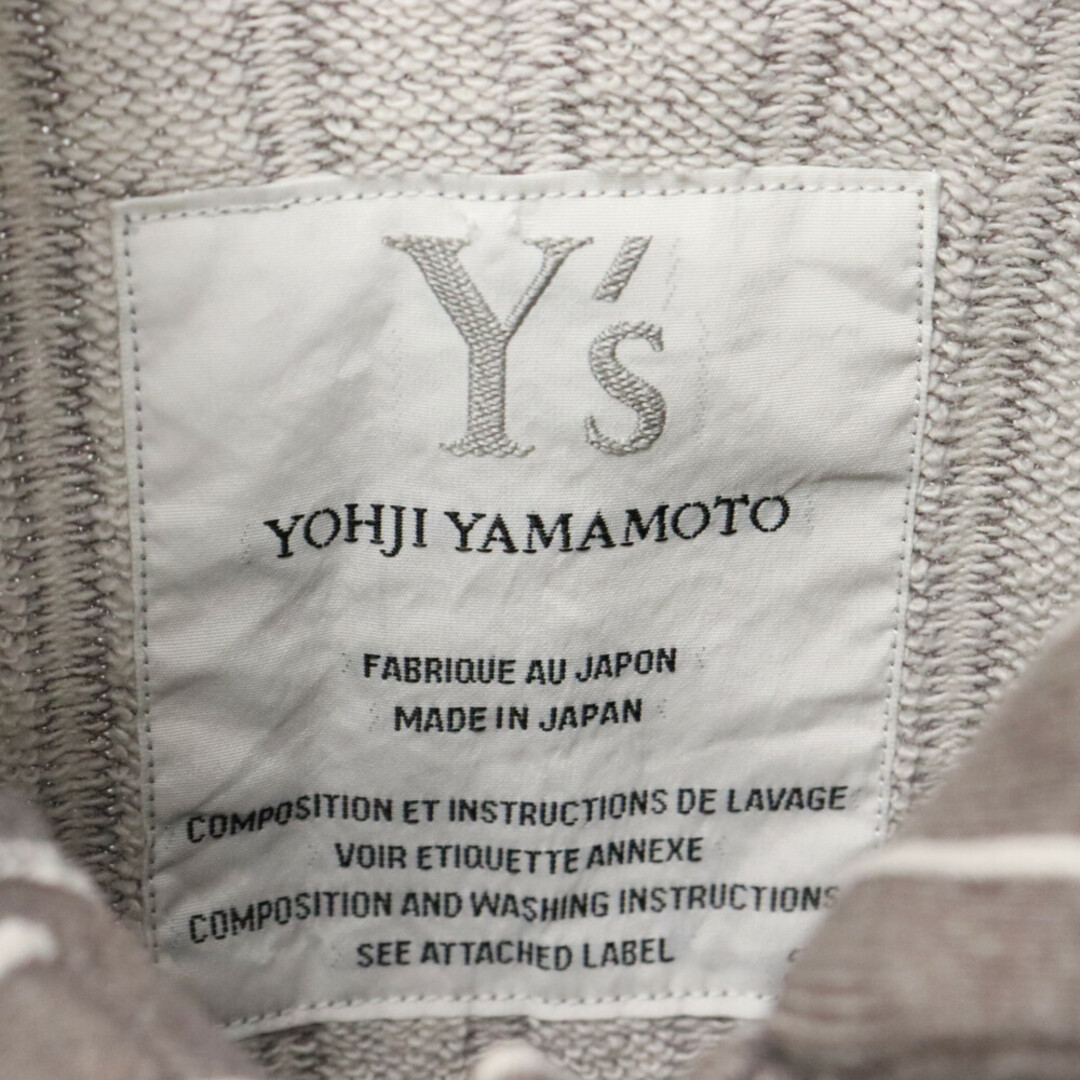 Y's(ワイズ)のY's ワイズ シェルボタン ストライプ パジャマシャツ ジャケット グレー/ホワイト YQ-T44-585 メンズのジャケット/アウター(フライトジャケット)の商品写真