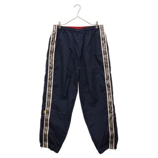 TOMMY HILFIGER - TOMMY HILFIGER トミーヒルフィガー 90S VINTAGE ヴィンテージロゴテープ ナイロン ウォームアップ パンツ ネイビー