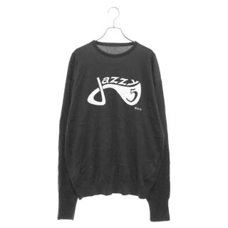 ユニフォームエクスペリメント(uniform experiment)のUNIFORM EXPERIMENT ユニフォームエクスペリメント 23SS × FRAGMENT JAZZY JAY JAZZY 5 CREWNECK KNIT × フラグメント ジャジージェイ ジャジーファイブ クルーネックニット セーター UE-230010(ニット/セーター)