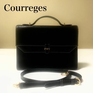 クレージュ(CLAYGE（Tada）)のCOURREGES クレージュ バンドバック 2way ブラック(ハンドバッグ)