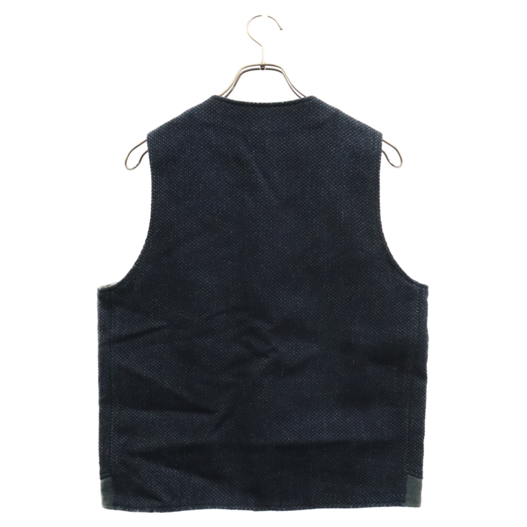 NEIGHBORHOOD(ネイバーフッド)のNEIGHBORHOOD ネイバーフッド 16AW ID-DOBBY/C-VEST ブランケット付き コットン 藍染め ベスト インディゴ 162SZNH-JKM12 メンズのトップス(ベスト)の商品写真