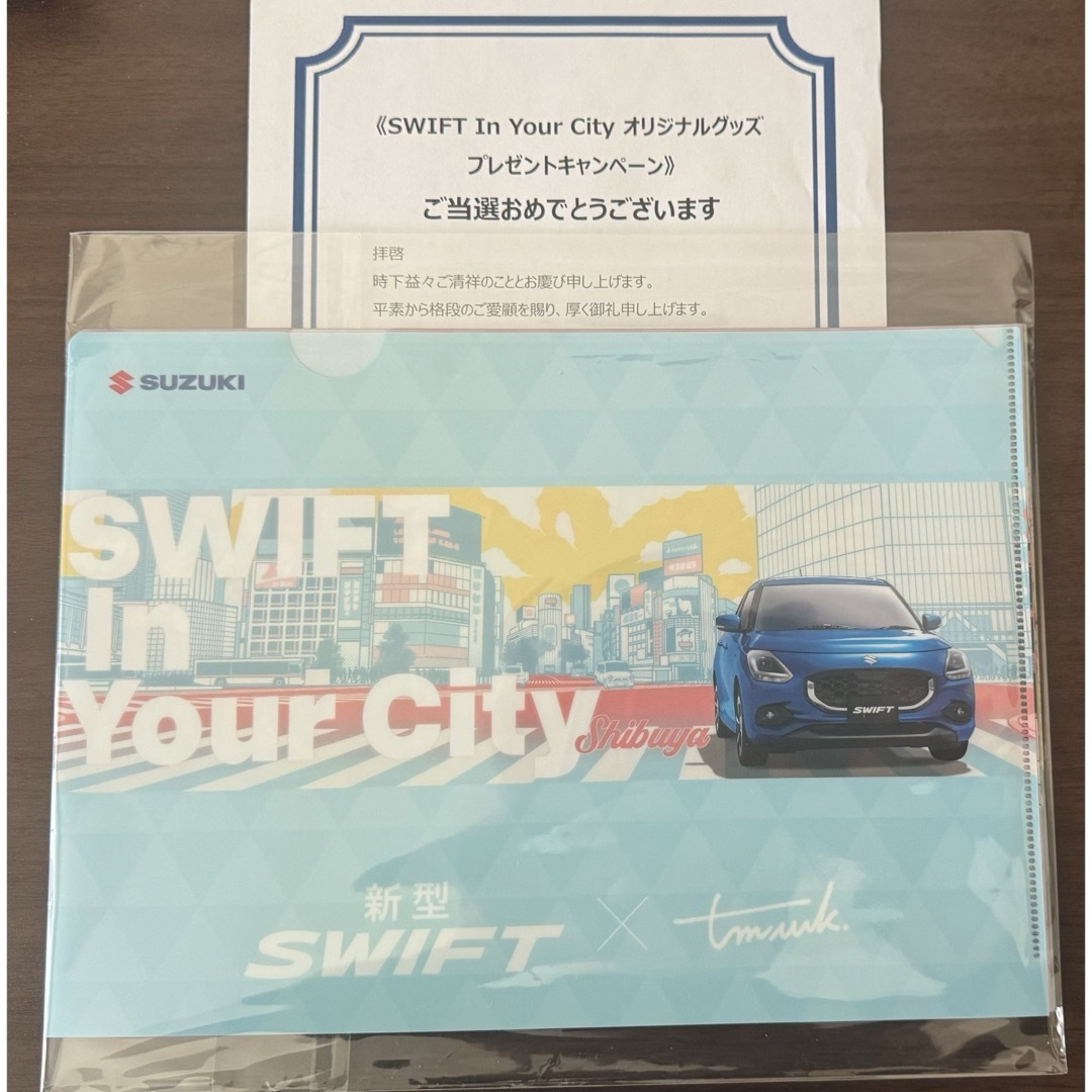 SUZUKI スズキ 新型SWIFT スイフト クリアファイル 6種 エンタメ/ホビーのコレクション(ノベルティグッズ)の商品写真