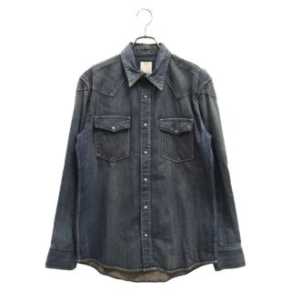 ヴィスヴィム(VISVIM)のVISVIM ヴィスヴィム 12SS FOUR CORNERS DAMAGED デニムウエスタン 長袖 シャツ ターコイズボタン インディゴ 0112105007009(シャツ)