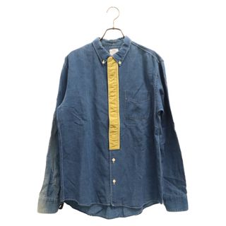 ヴィスヴィム(VISVIM)のVISVIM ヴィスヴィム 13SS CRAVAT SHIRT CHAMBRAY コットン リネン デニム コーデュロイ 長袖シャツ ブルー/イエロー 0113205007012(シャツ)