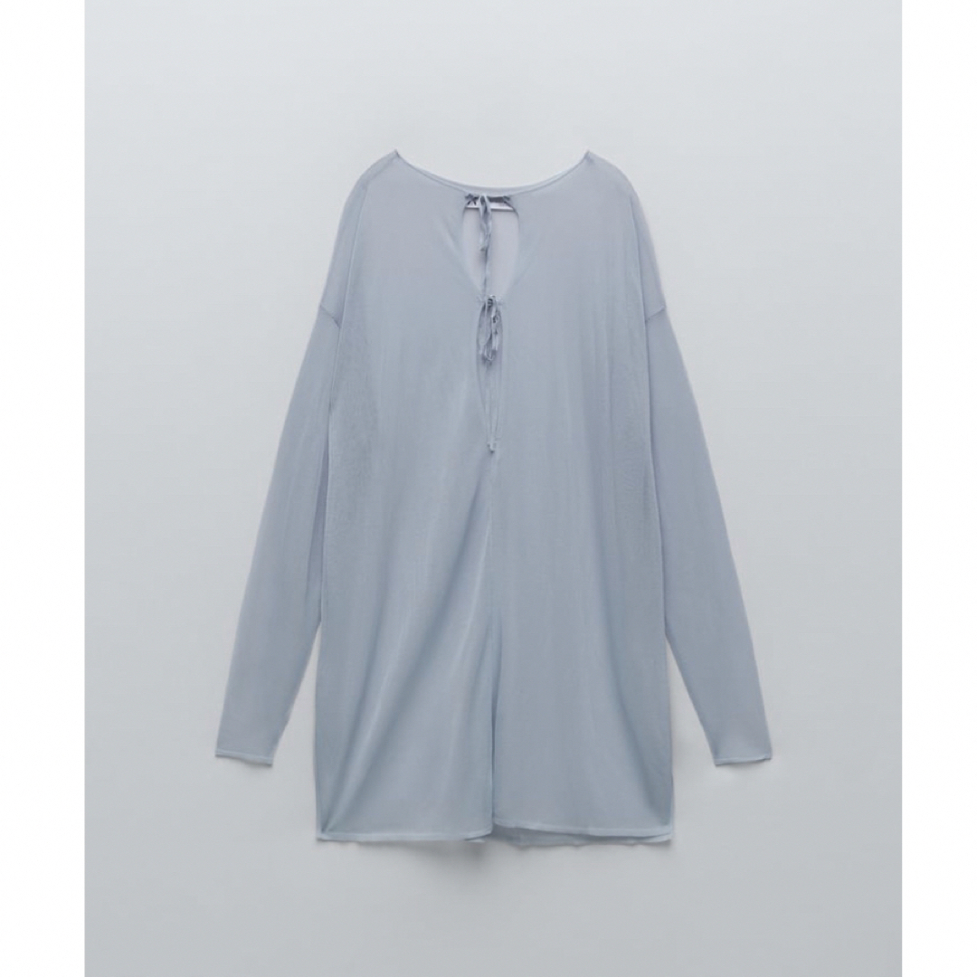 ZARA(ザラ)のZARA☆セミシースルー ニット ブラウス LIMITED EDITION レディースのトップス(シャツ/ブラウス(長袖/七分))の商品写真