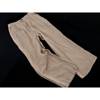 UNITED ARROWS - green label relaxing グリーンレーベルリラクシング ユナイテッドアローズ リネン混 ワイド パンツ size36/ベージュ ■◇ レディース