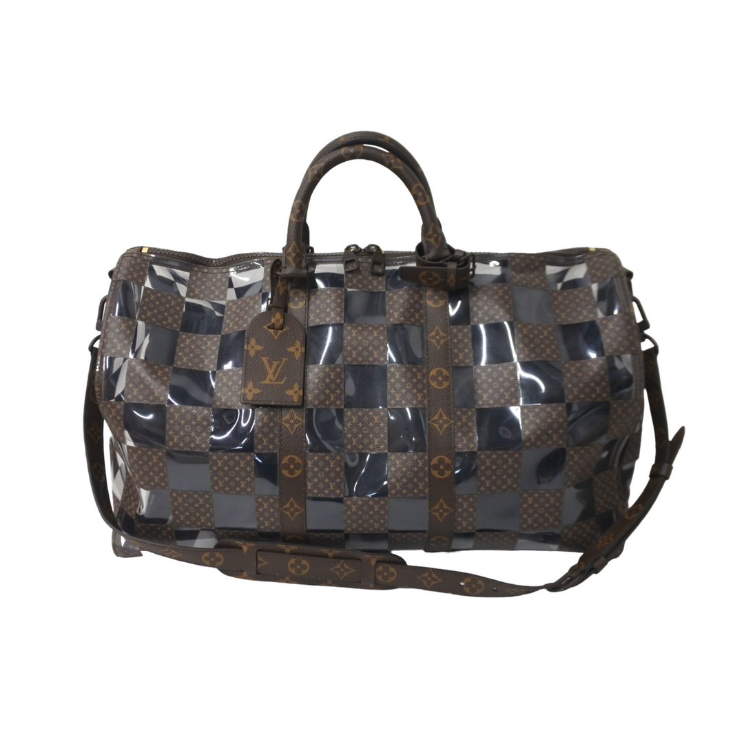 LOUIS VUITTON(ルイヴィトン)の極美品 LOUIS VUITTON ルイヴィトン キーポル バンドリエール50 ボストンバッグ モノグラムチェス 22AW M20864 ブラウン 中古 62025 レディースのバッグ(ボストンバッグ)の商品写真