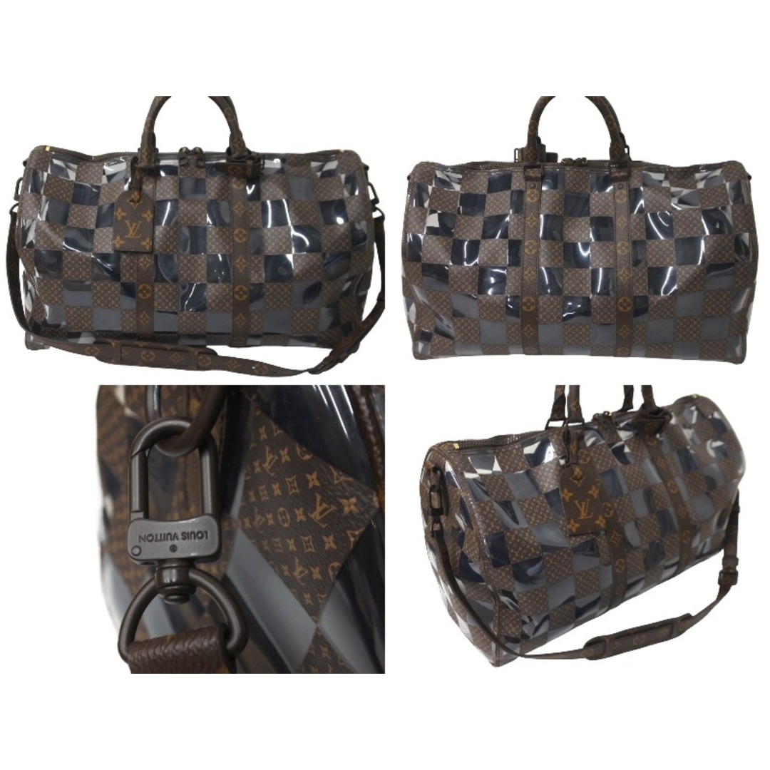 LOUIS VUITTON(ルイヴィトン)の極美品 LOUIS VUITTON ルイヴィトン キーポル バンドリエール50 ボストンバッグ モノグラムチェス 22AW M20864 ブラウン 中古 62025 レディースのバッグ(ボストンバッグ)の商品写真