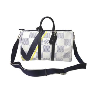 ルイヴィトン(LOUIS VUITTON)の極美品 LOUIS VUITTON ルイヴィトン キーポル バンドリエール45 2017アメリカズカップ N44018 ダミエコーストライン 中古 62028(ボストンバッグ)