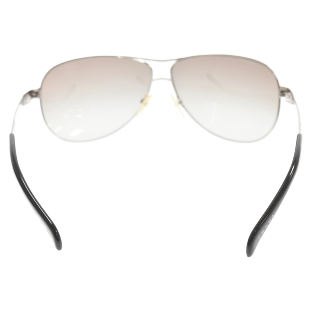 PRADA(プラダ)のPRADA プラダ TEARDROP SUNGLASSESS テンプルラインストーン ティアドロップ サングラス PR56I ブラック/シルバー メンズのファッション小物(サングラス/メガネ)の商品写真