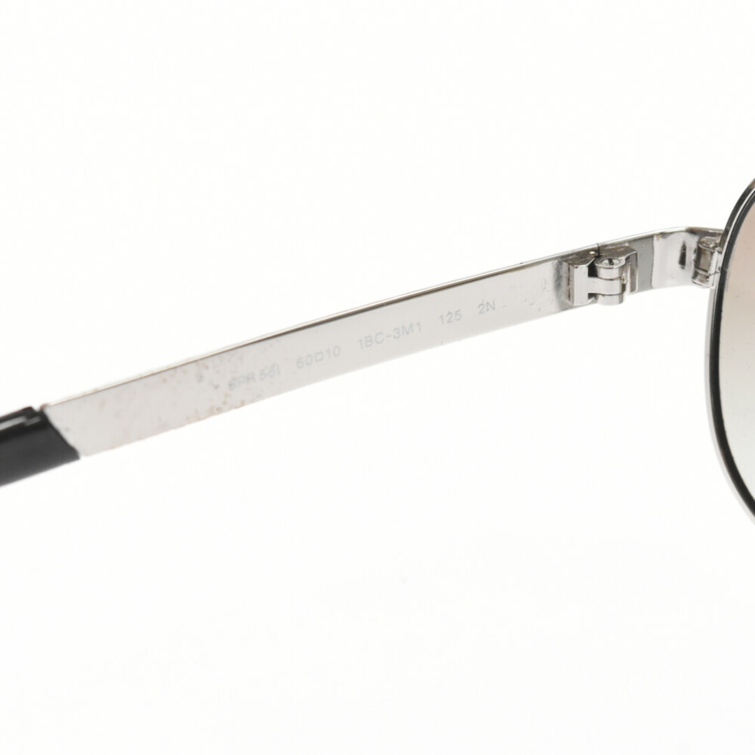 PRADA(プラダ)のPRADA プラダ TEARDROP SUNGLASSESS テンプルラインストーン ティアドロップ サングラス PR56I ブラック/シルバー メンズのファッション小物(サングラス/メガネ)の商品写真