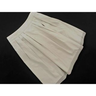 ナチュラルビューティー(NATURAL BEAUTY)のNATURAL BEAUTY ナチュラルビューティー タック Aライン 台形 スカート size34/グレージュ ■◇ レディース(ミニスカート)